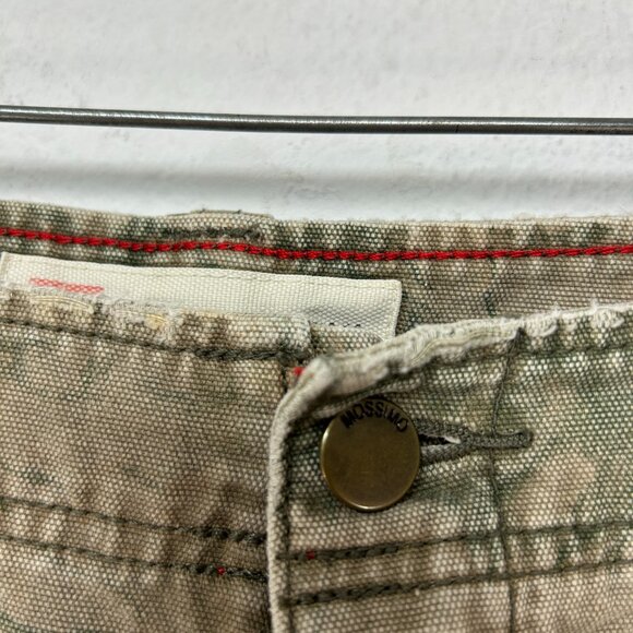 Mossimo Cargo Supply mens shorts 38 brown green camoflauge vtg distressed casual - Picture 9 of 14